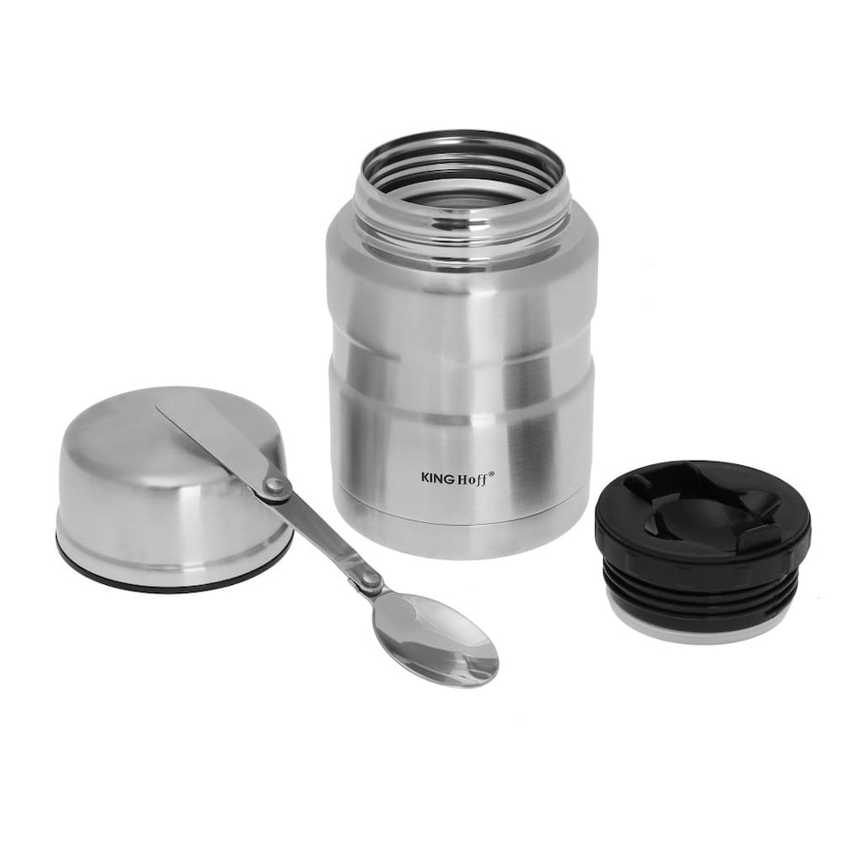 Termos obiadowy stalowy 0.5L srebrny KINGHOFF