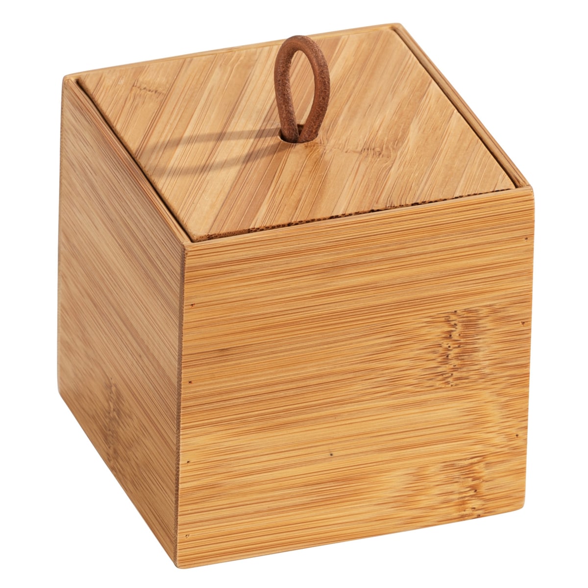 Organizer łazienkowy TERRA, bambus, 9 x 9 cm, WENKO, kolor brązowy