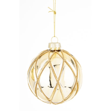 Bombka szklana 3 szt. MAGLIA Ø 8 cm, 12x8 cm