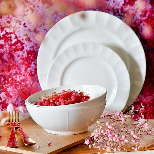 VILLA ITALIA Serwis obiadowy porcelanowy na 6 osób MATTINA