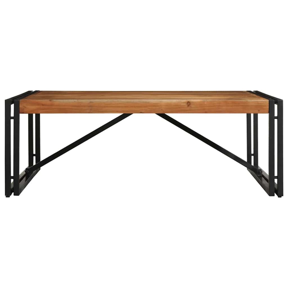 vidaXL Stolik kawowy 100x100x35 cm lite drewno akacjowe