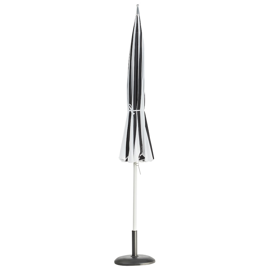 Parasol ogrodowy 245 cm MINOA Czarny/ biały