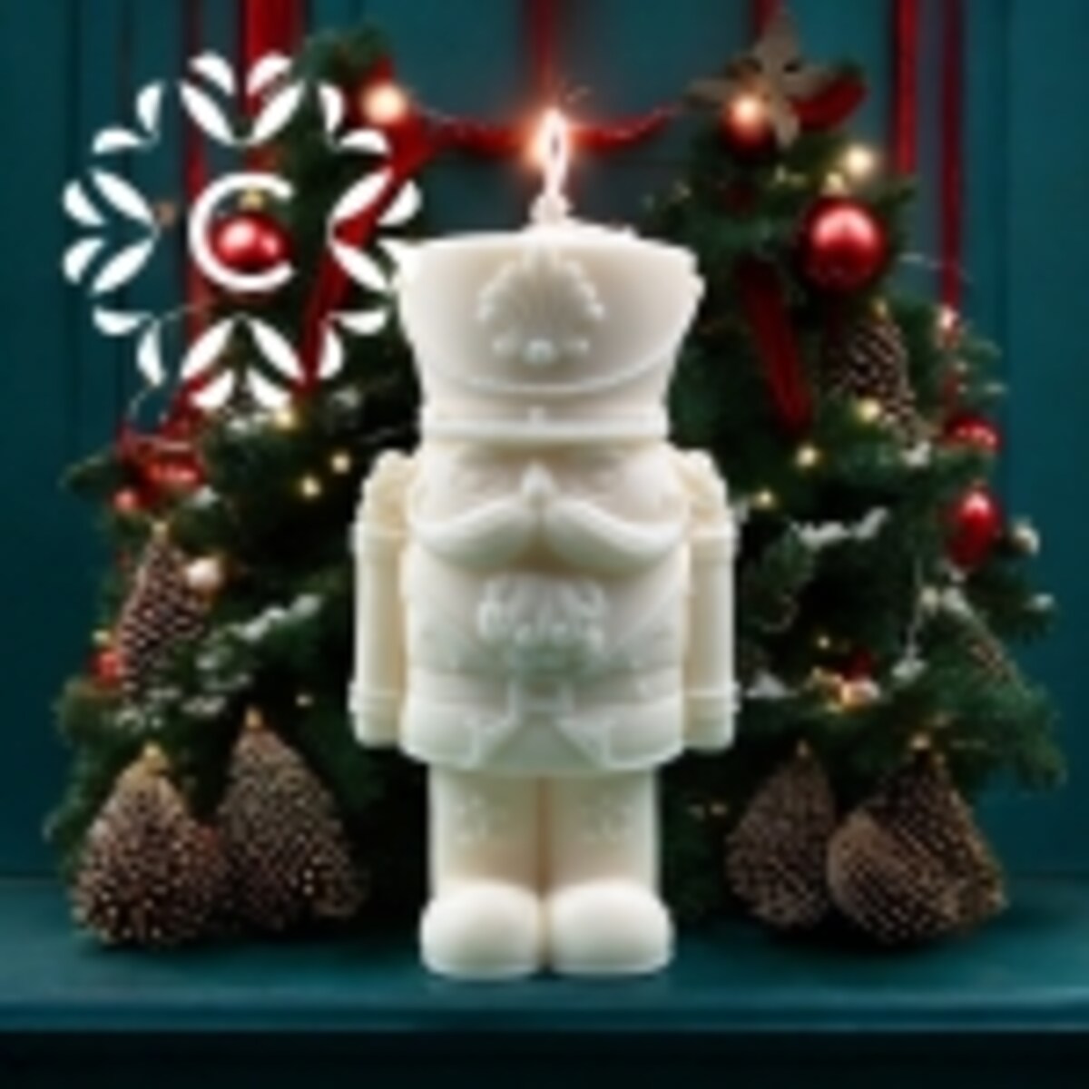 Świeca dekoracvyjna Świąteczny Dziadek do Orzechów