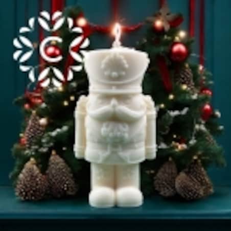 Świeca dekoracvyjna Świąteczny Dziadek do Orzechów