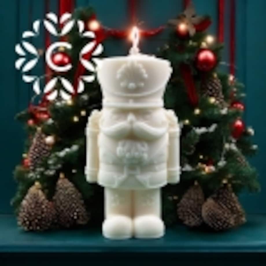 Świeca dekoracvyjna Świąteczny Dziadek do Orzechów