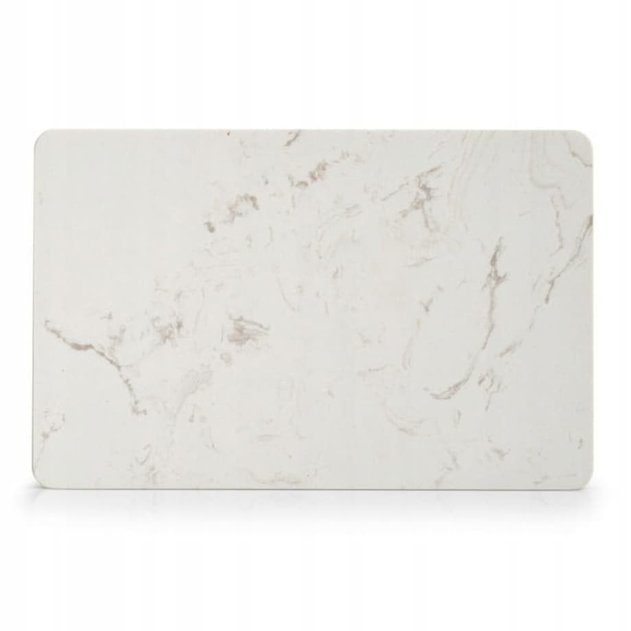 Deska Talerz Taca Serwowania Przekąsek Serów marmur Biały 28 x 18 cm Przyjęcie