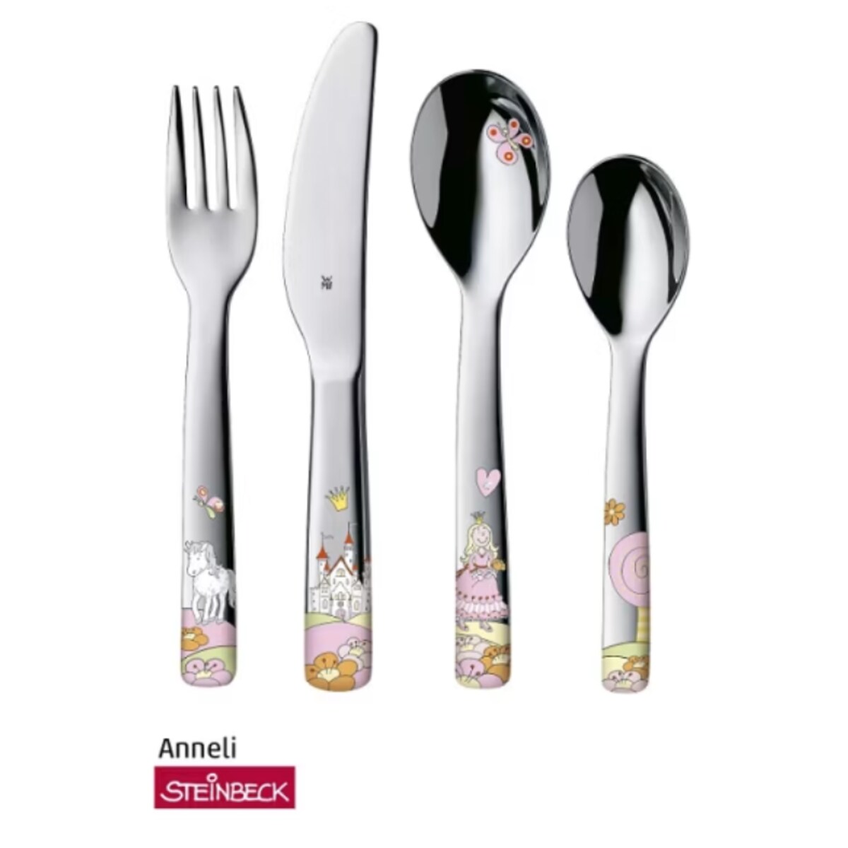 Komplet sztućców dla dzieci stal polerowana Anneli, 4 el, WMF