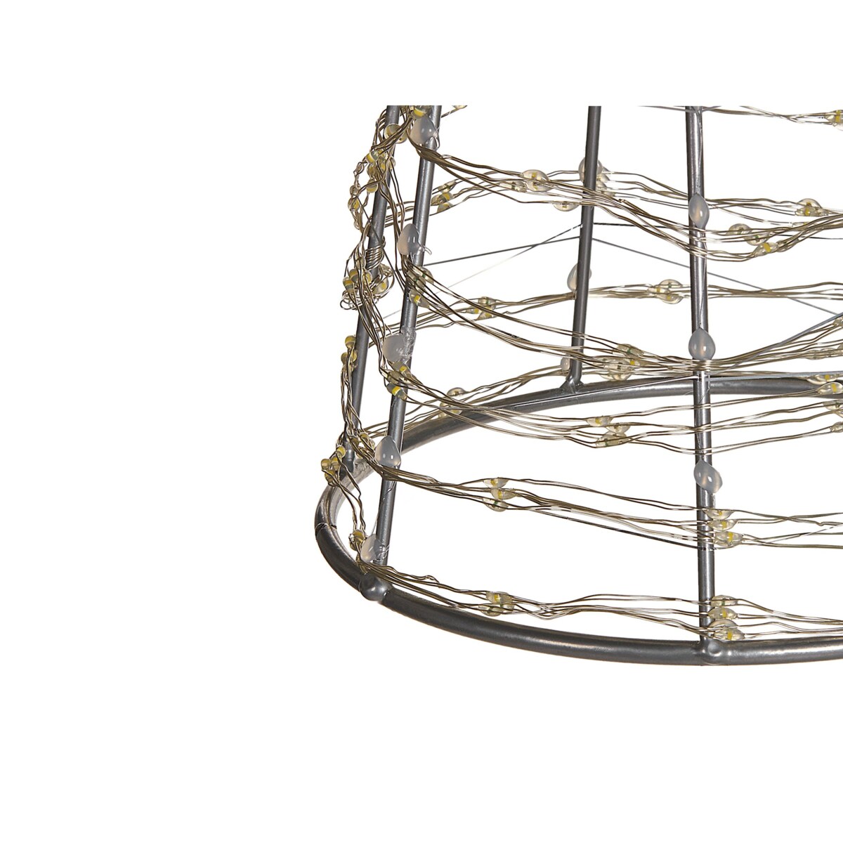 Dekoracja ogrodowa LED choinka 57 cm srebrna KOTALA