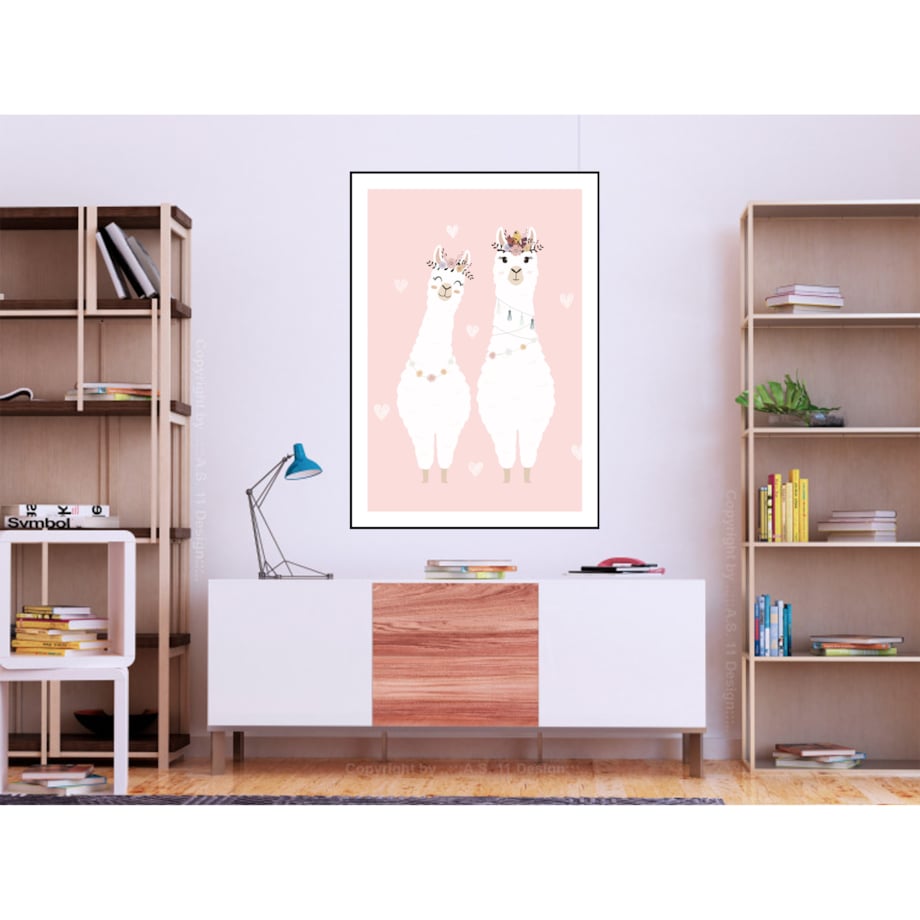 Poster Story, Plakat, Obraz - Zabawne Alpaki, wymiary 60 x 84 cm