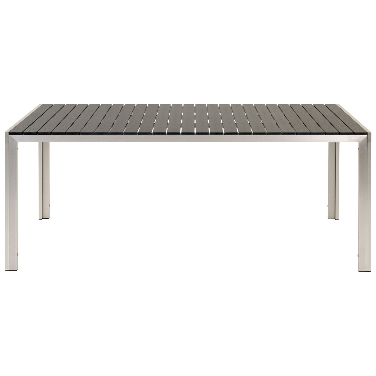 Zestaw ogrodowy stół i 2 ławki czarny NARDO