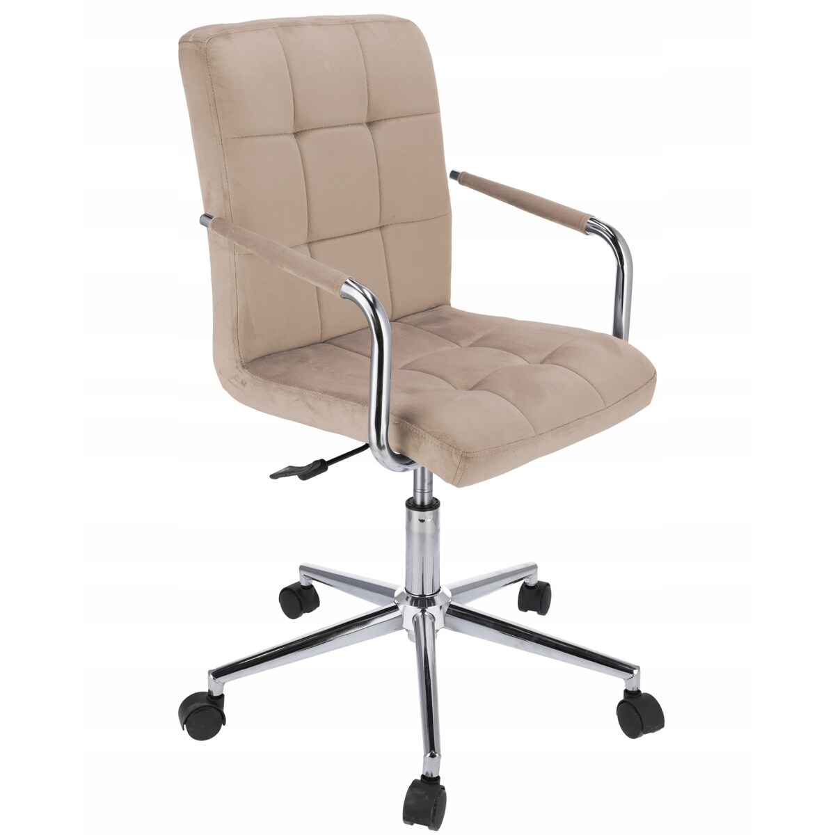 Krzesło obrotowe biurowe QUATRO beżowe welur