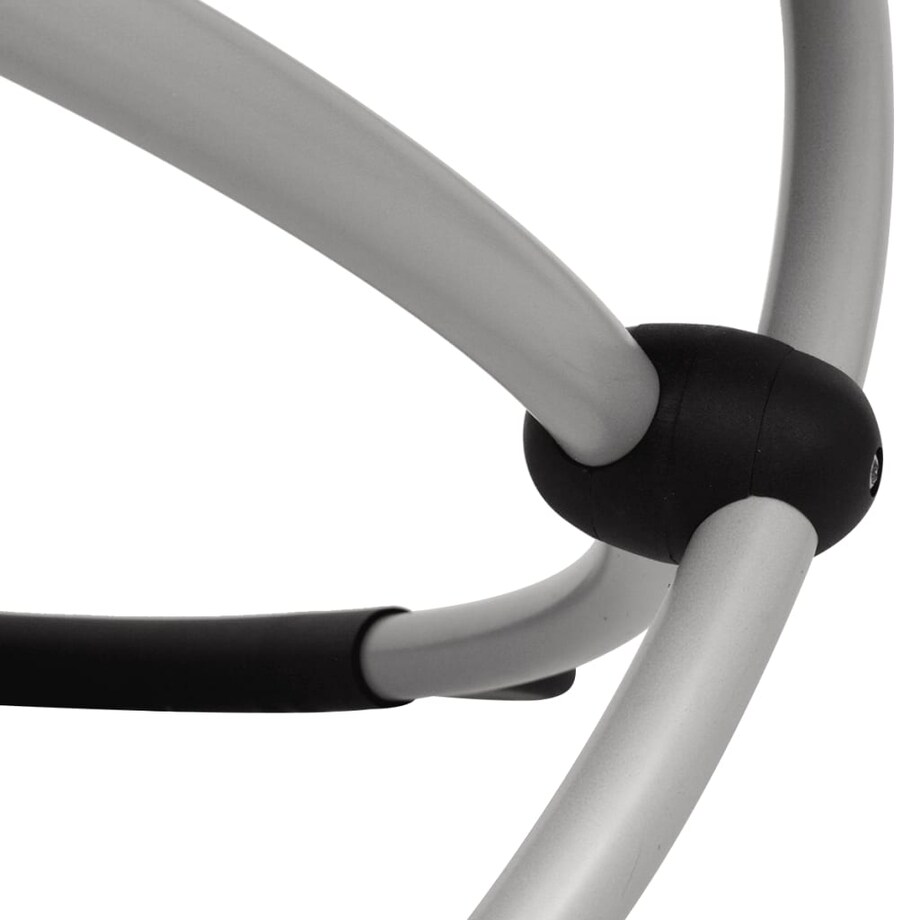 vidaXL Leżak z geometryczną ramą stalowy, kremowy