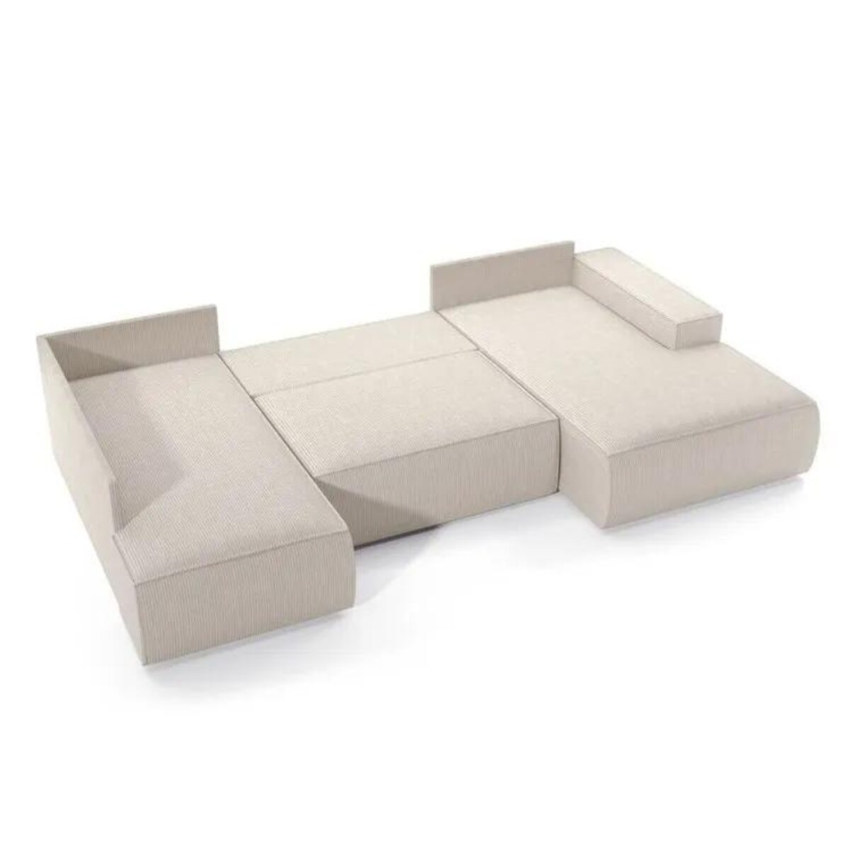 Narożnik z funkcją spania FELICIA U2-120 kremowy prawy/lewy