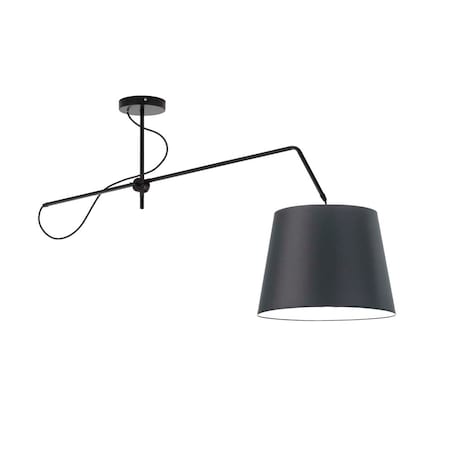 Lampa wisząca przegubowa sufitowa regulowana z abażurem stożek MODERN