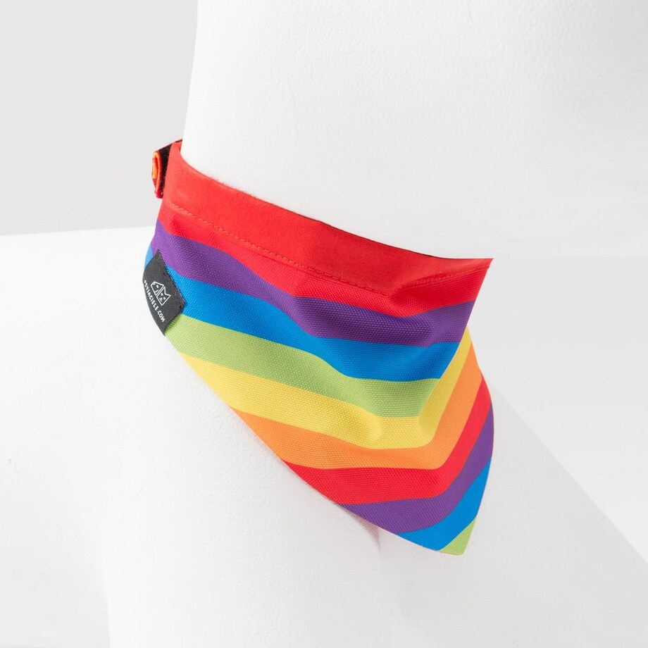 Bandanka "Miłość, równość, gryzaki" - Rozmiar: S, Rodzaj: Zapinana na szyi