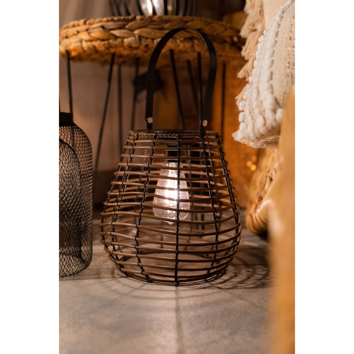 Lampion solarny Viky, metalowy, wys. 26 cm