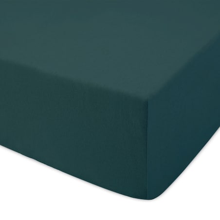 Prześcieradło jersey z gumką 180x200 kolor Zieleń Butelkowa