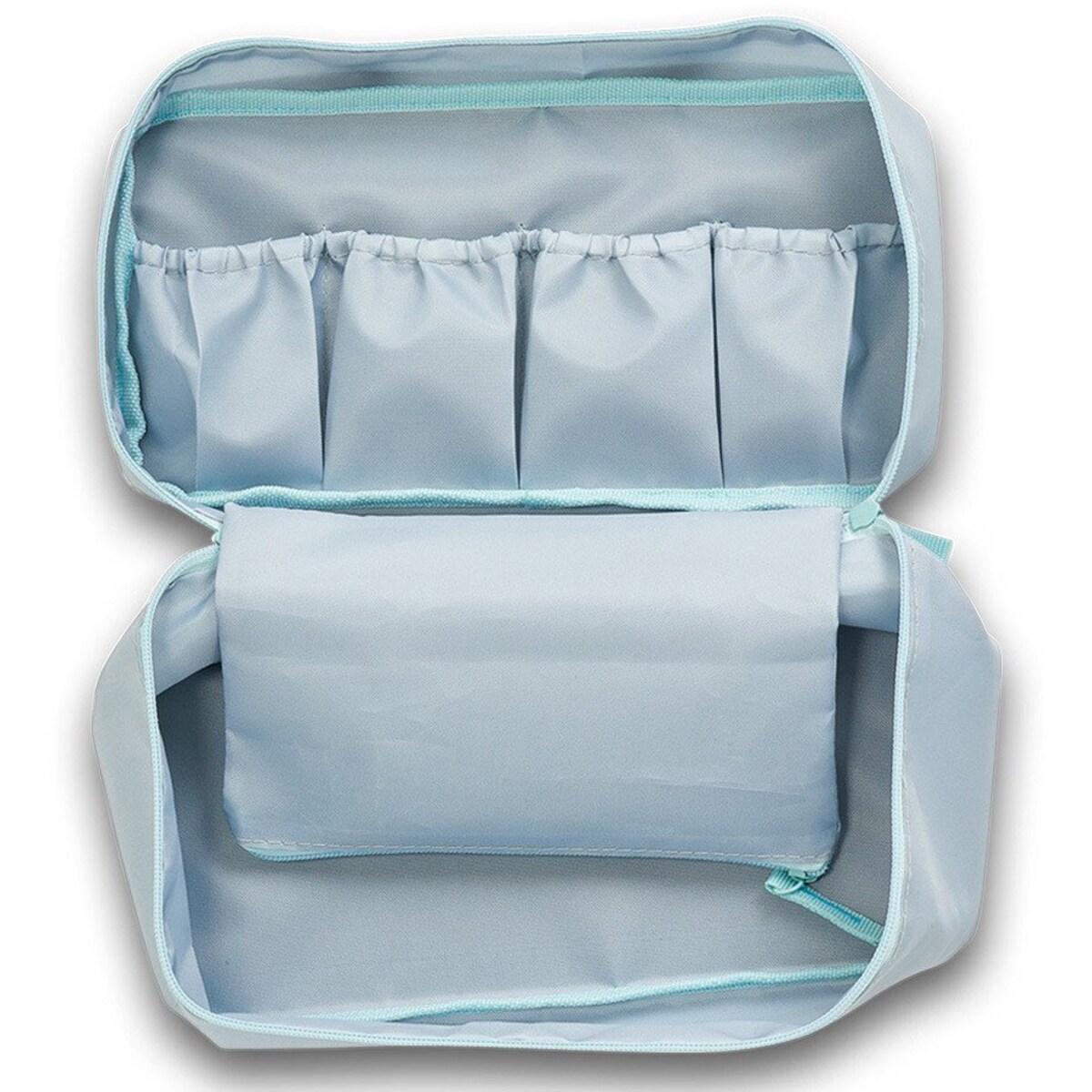 Organizer podróżny o uniwersalnym zastosowaniu, kosmetyczka z przedziałami, turystyczny pojemnik na bieliznę, ZELLER