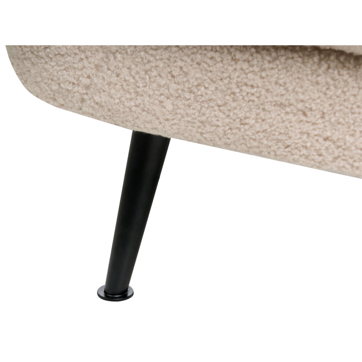 Sofa dla 2 osób EIBY Boucle Beżowy