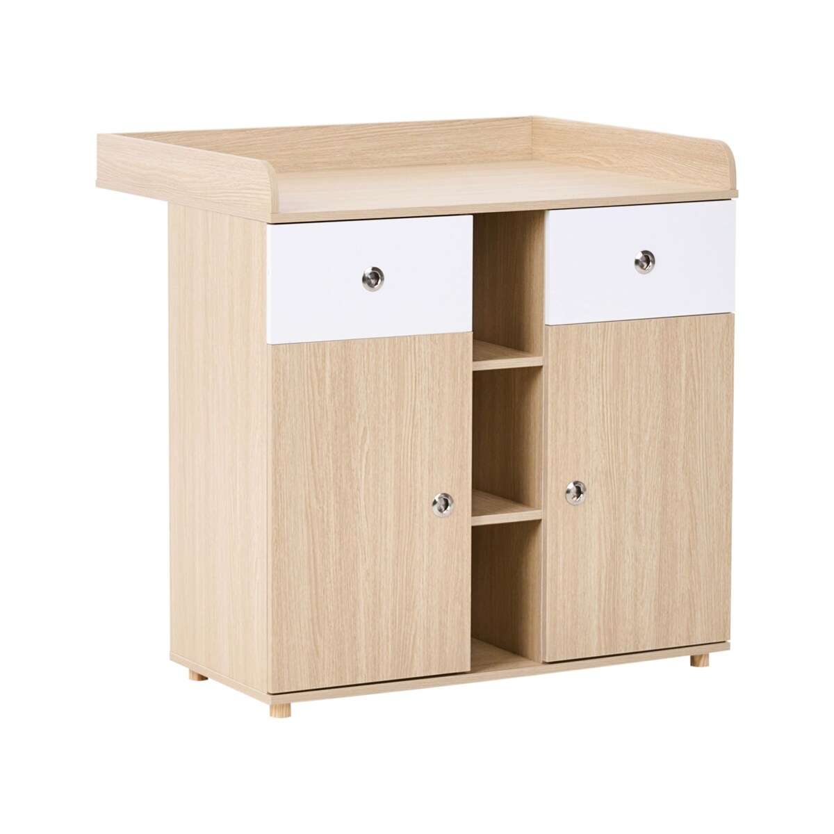 Komoda z przewijakiem DELISLE Jasnobrązowy