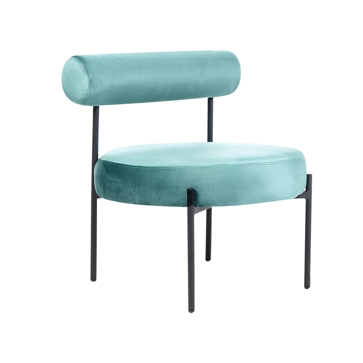 Fotel welurowy zielony ALPHA