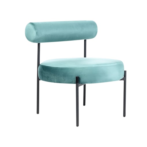 Fotel welurowy zielony ALPHA