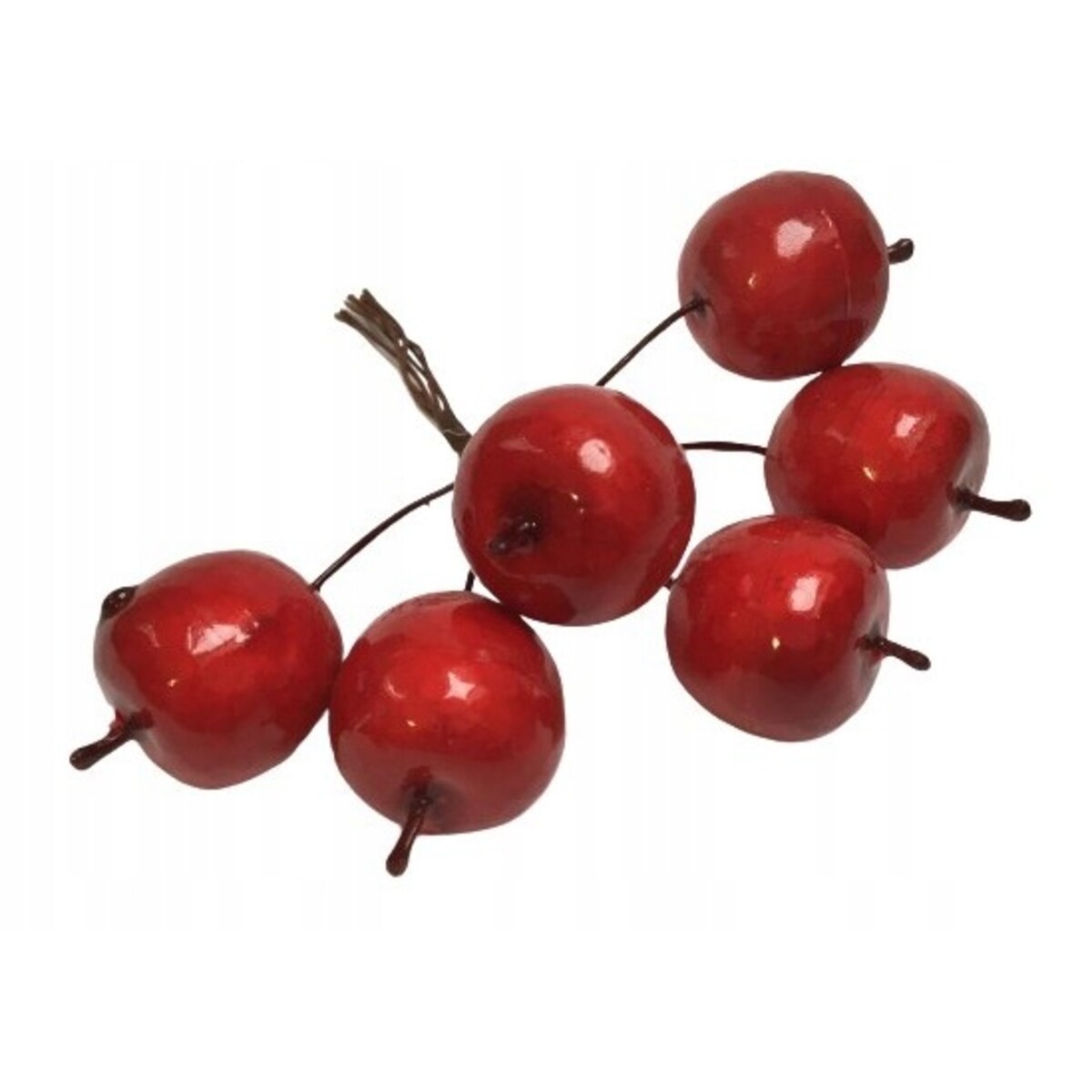 JABŁUSZKA CZERWONE MINI 6szt na PIKU dekoracja świąteczna stroiki choinki