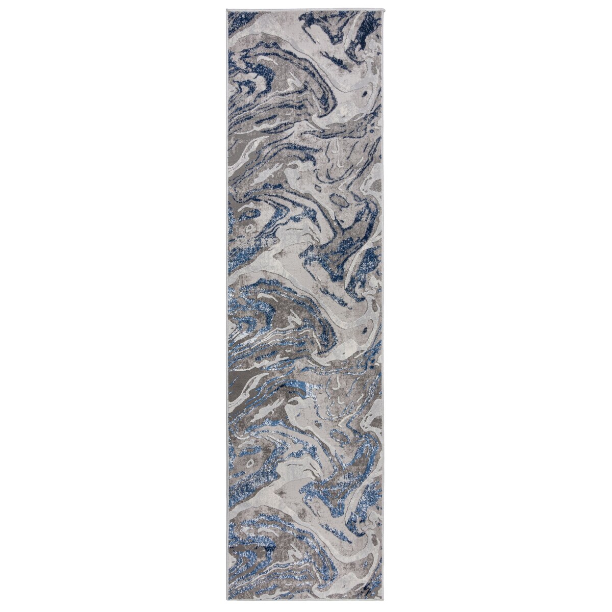 Dywan Nowoczesny Eris Marbled Navy 80x300