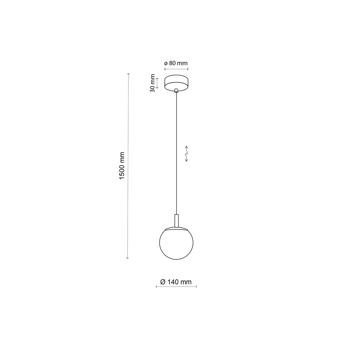 Lampa wisząca TK Lighting CADIX GOLD 759 złota szklana G9 14 cm regulowana do 150 cm