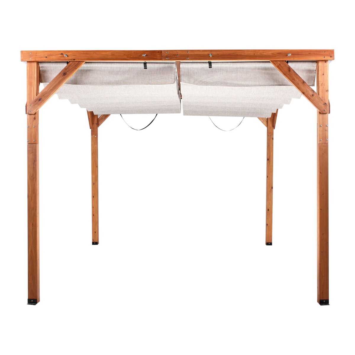 Pawilon ogrodowy drewniany 320 x 380 beżowy VILLAROSA