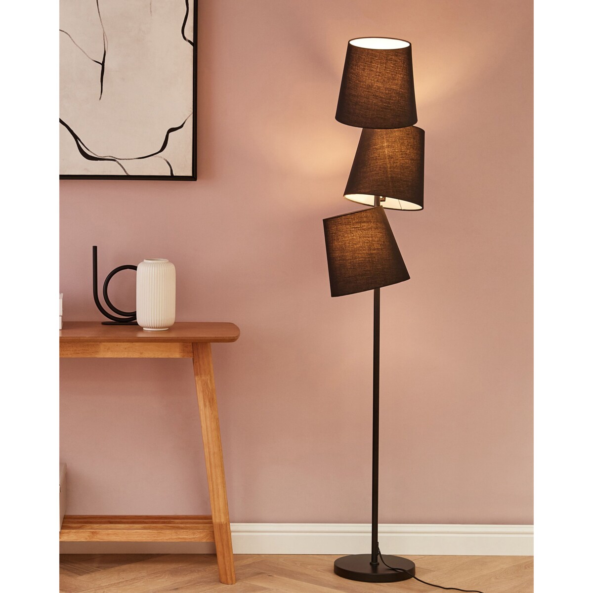Lampa podłogowa RIO GRANDE Metal Czarny