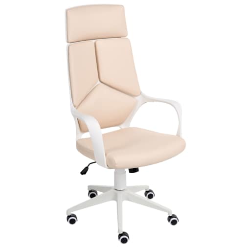 Krzesło biurowe DELIGHT Ekoskóra Jasnobeżowy