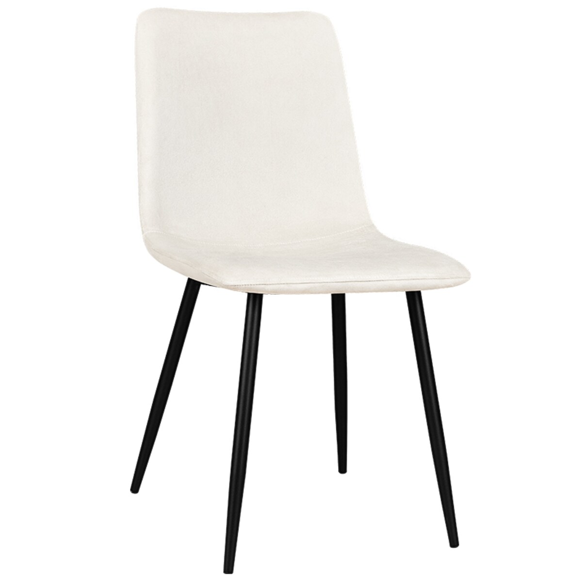 Krzesło tapicerowane klasyczne do salonu jadalni welurowe beżowe gładkie