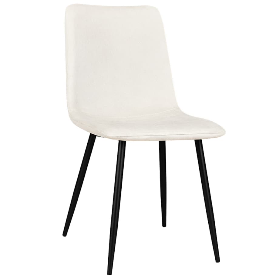 Krzesło tapicerowane klasyczne do salonu jadalni welurowe beżowe gładkie