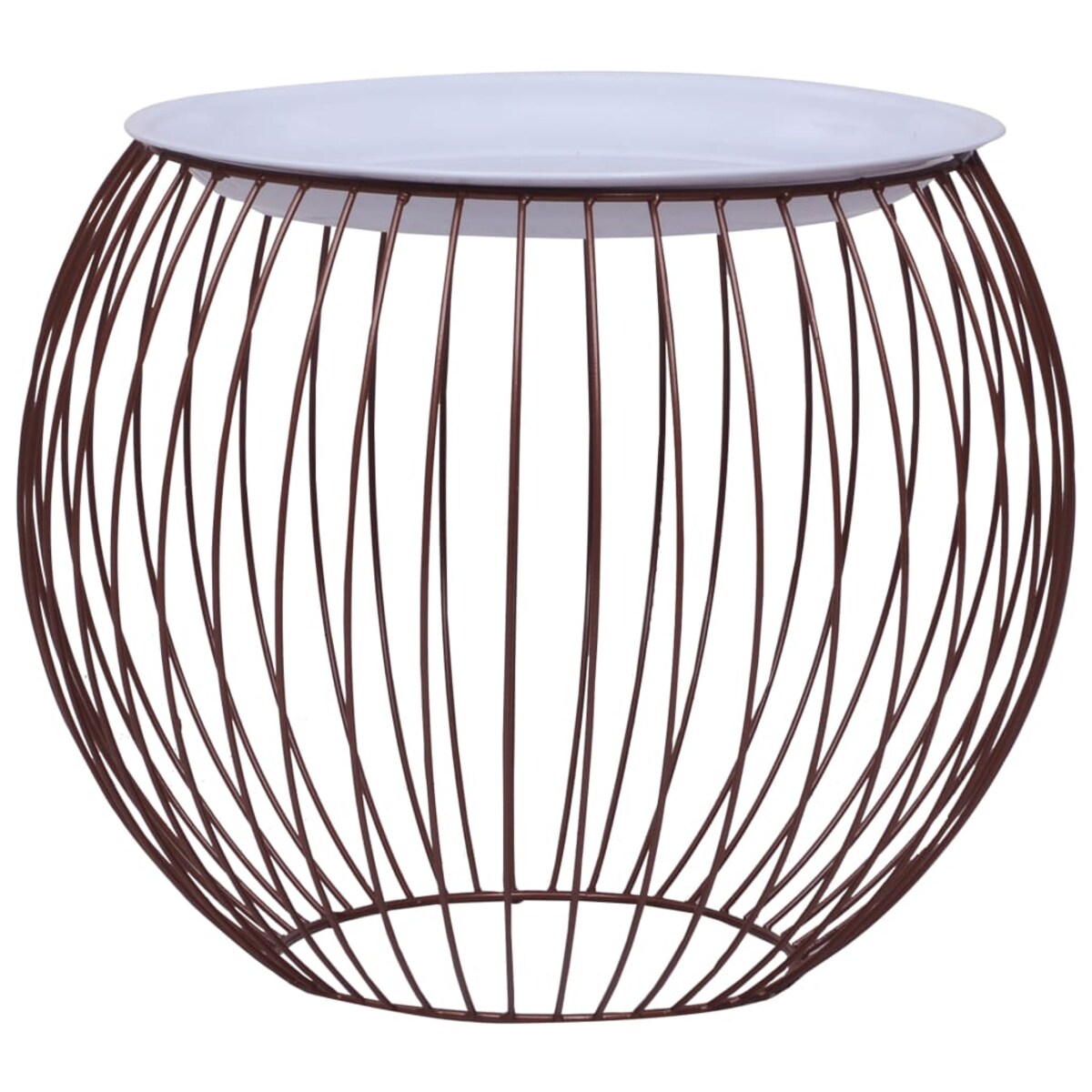 vidaXL Stolik kawowy, złoty, Ø 41 cm