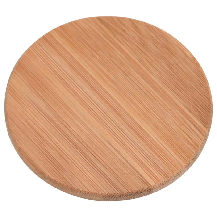 vidaXL Szklane słoje z bambusową pokrywką, 6 szt., 1000 ml