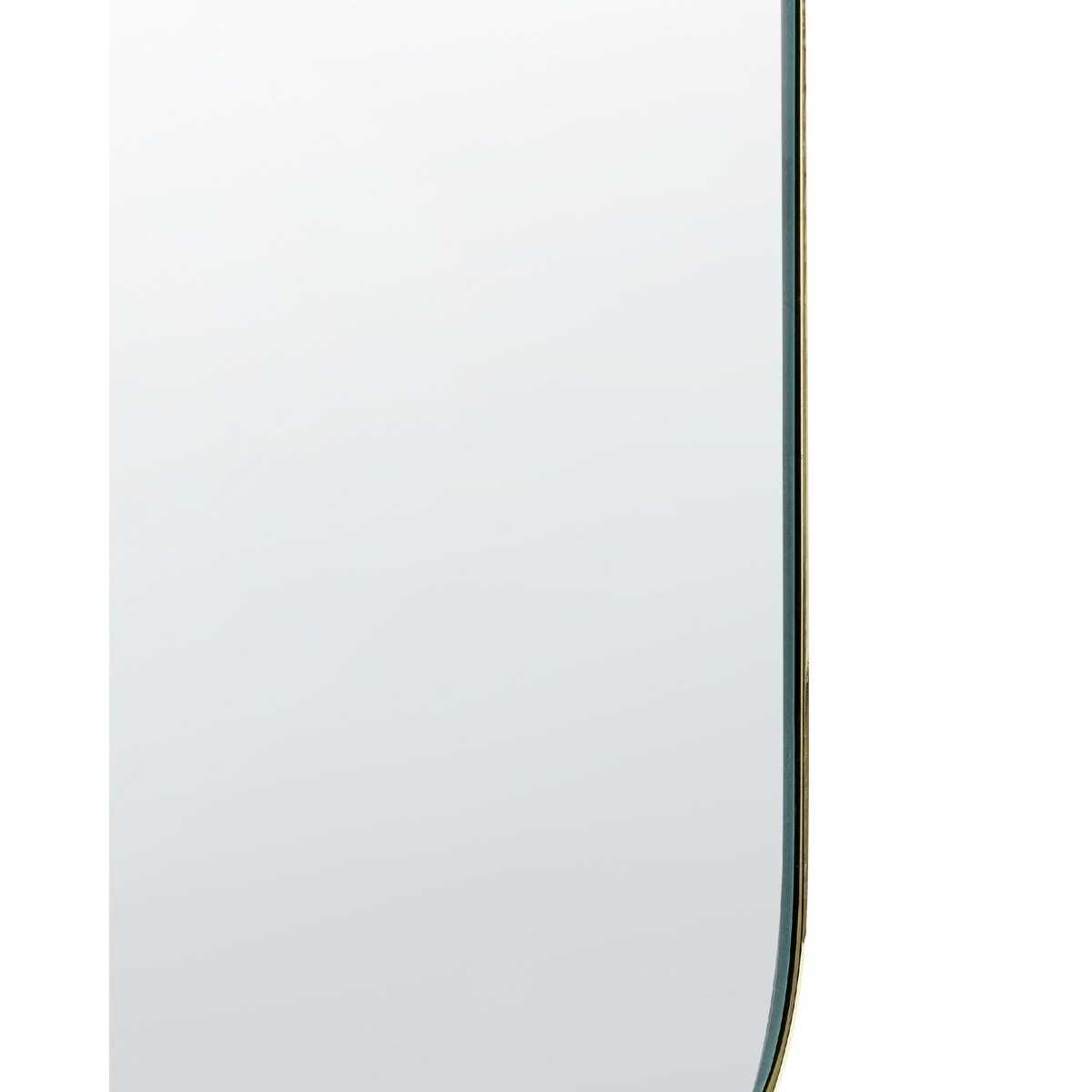 Lusterko kosmetyczne 21 x 28 cm złote CANTAL