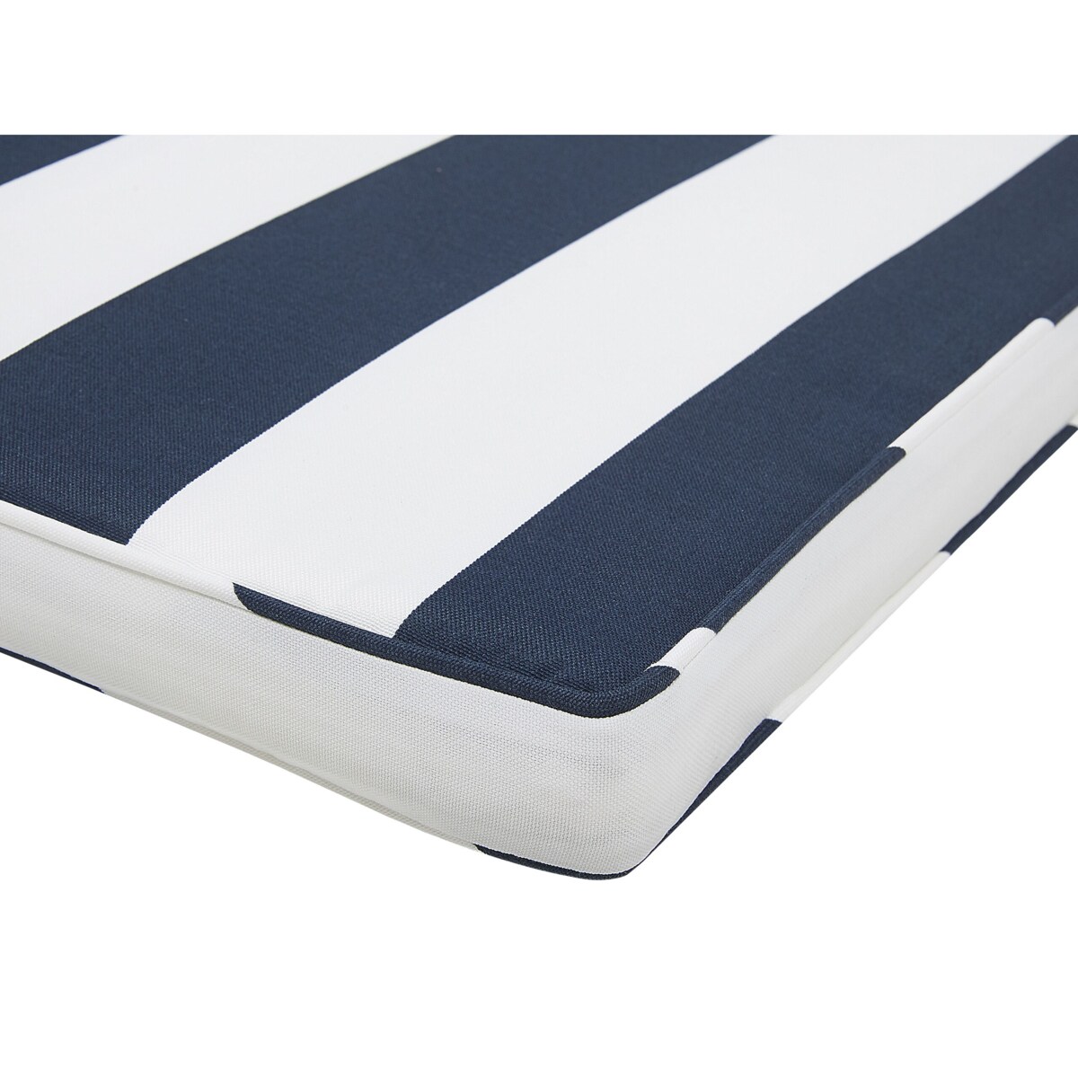 Zestaw 8 poduszek na krzesła ogrodowe niebiesko-biały SASSARI