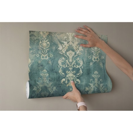 Fototapeta Niebieska Wiktorianska W Stylu Vintage Do Sypialni 200X140