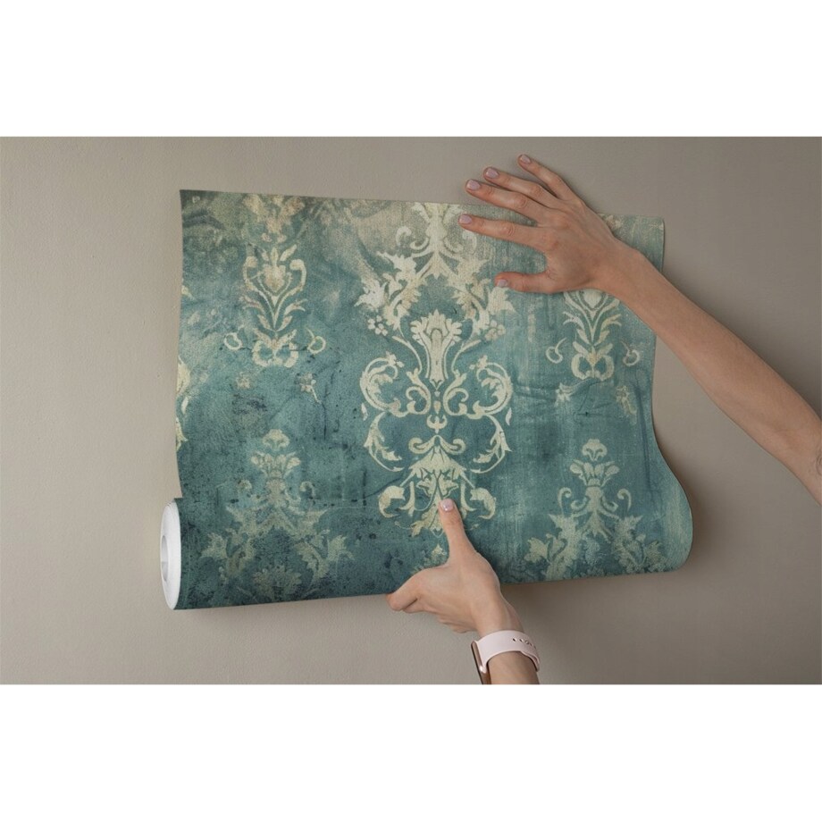 Fototapeta Niebieska Wiktorianska W Stylu Vintage Do Sypialni 200X140