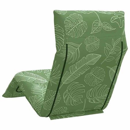 vidaXL Leżak składany wzór liścia 175x54x8,5 cm tkanina Oxford