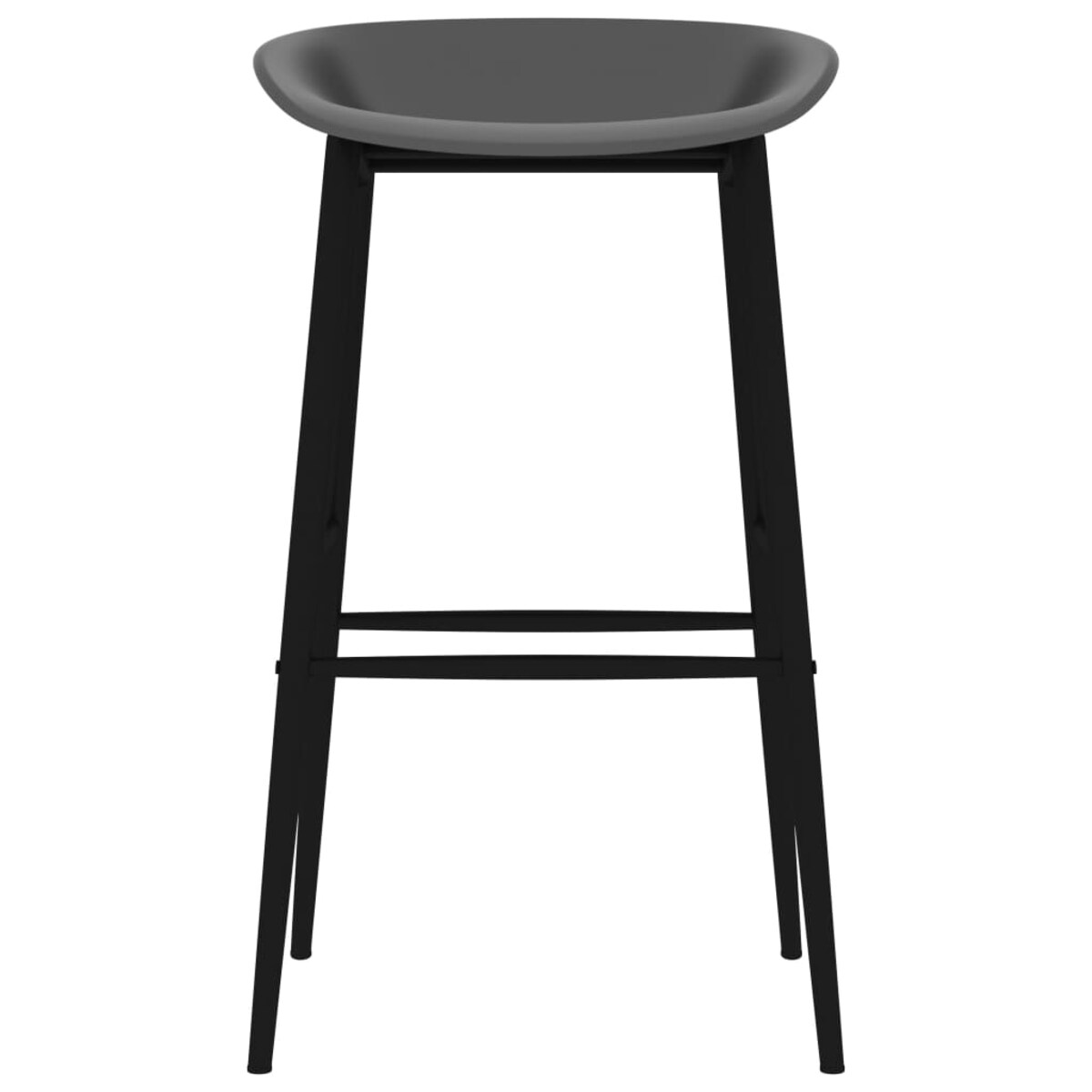 vidaXL 7-częściowy zestaw mebli barowych, czarno-szary