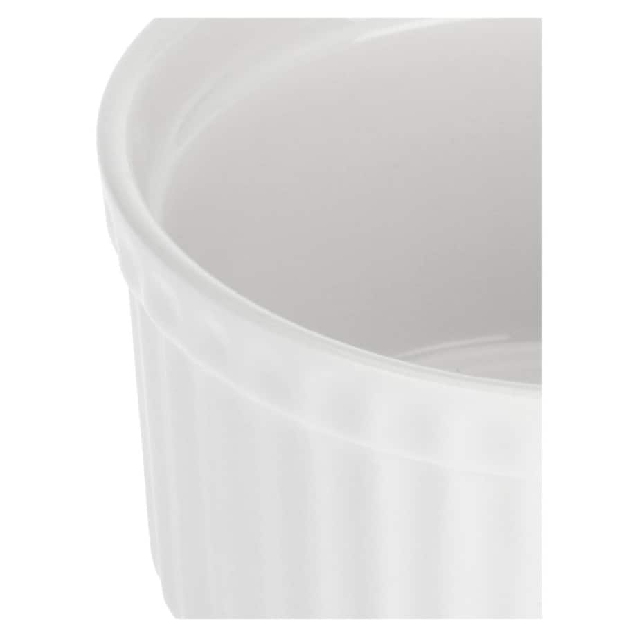 Zestaw 6 ramekinów okrągłych Arezzo - Biały, 9 cm