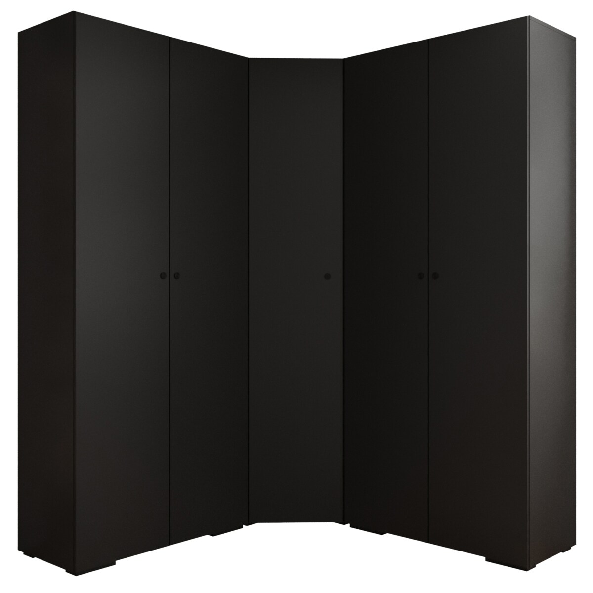 Garderoba wysoka do przedpokoju INOVA 2 Z5 czarny+czarny