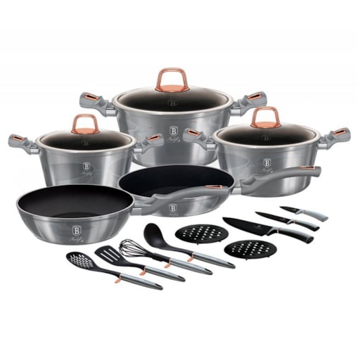 Zestaw Garnków Berlinger Haus Moonlight 17 Elem