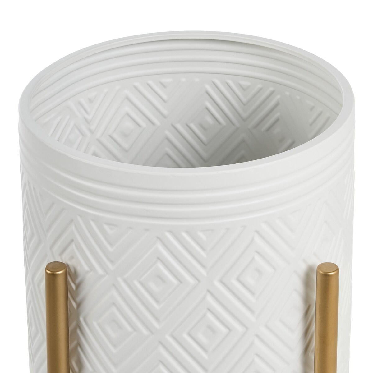 Donica na nóżkach SOLDANELLA 35 cm Metal Biały