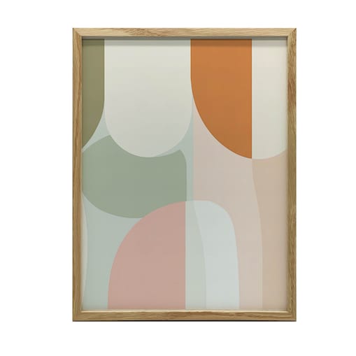 Pastelowa Harmonia, 30x40 cm, rama drewniana jasny dąb, papier matowy 230 gsm