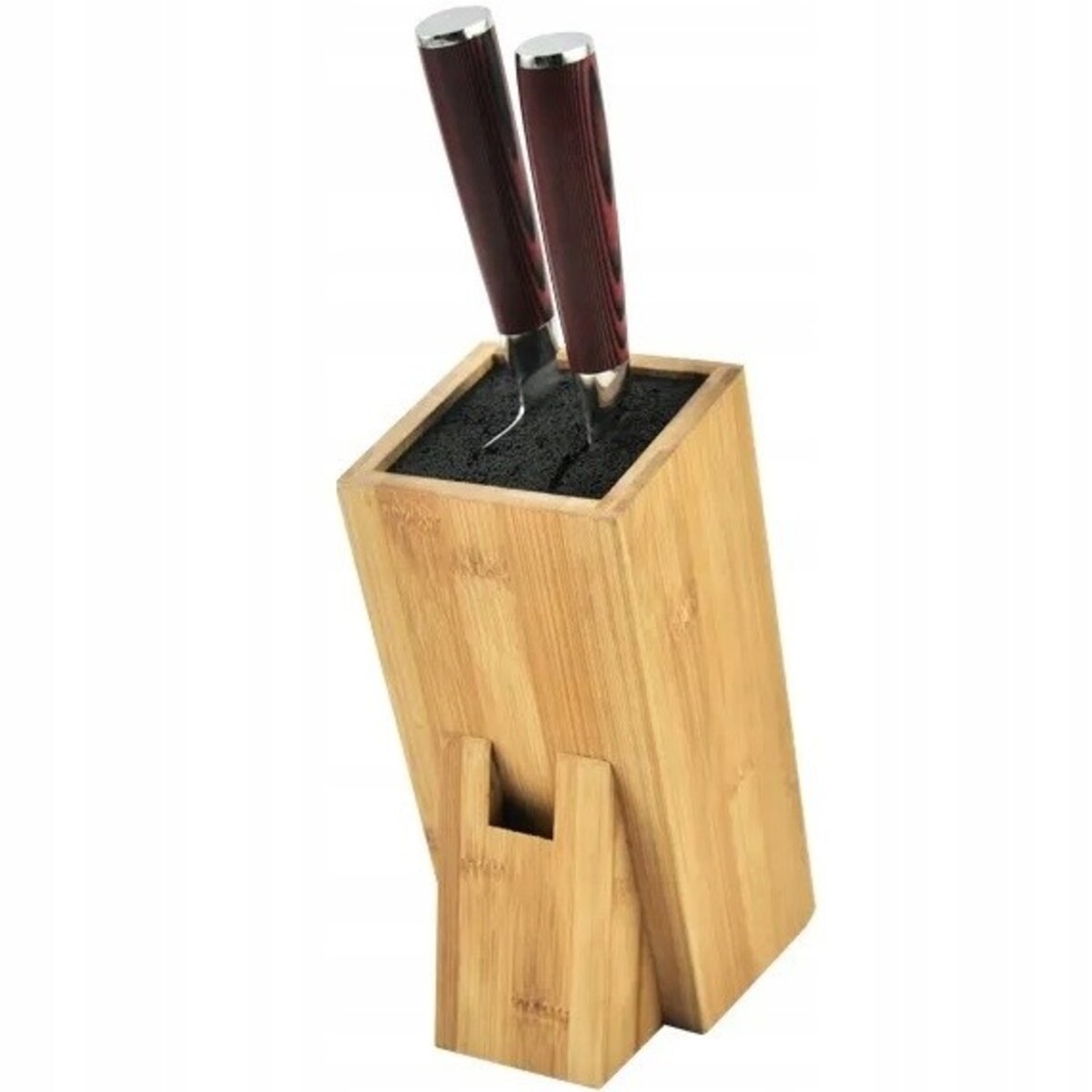 Uniwersalny stojak blok do noży KRISBERG brązowy skośny