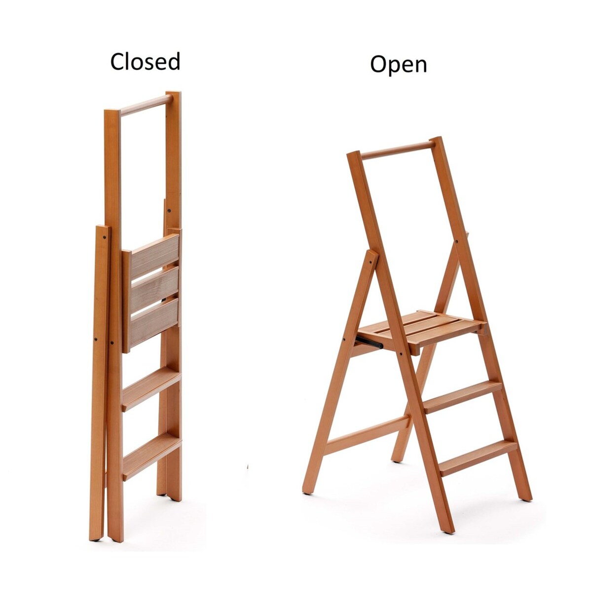 ARREDAMENTI KIMORA 3 Drabina - 116 x 48 cm, brązowy