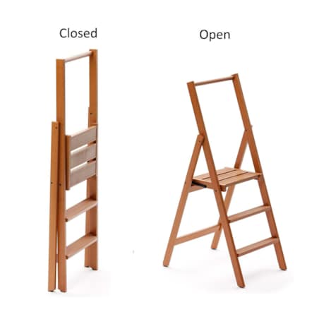 ARREDAMENTI KIMORA 3 Drabina - 116 x 48 cm, brązowy